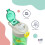 Zak Designs Disney und Pixar Alles steht Kopf 2 Sage Wasserflasche für Schule oder Reise, 25oz 3