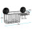 MaxHold No-Drilling/Suction Cup Multi-Functional Combo Basket - Vaccum System - Stainless Steel Never Rust - Black - for Bathroom & Kitchen 5