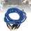 Kit di cavi di terra per auto 5 pezzi 0-48V 7.4mm blu 7