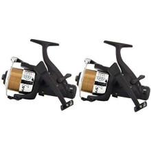 2x Carp Fishing Max 60 2BB Carp Bait Free Runner Reel With 10lb Line New