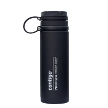 Contigo Fuse stainless steel drinks bottle, 100 % leakproof, large water bottle with wide screw-top lid, keeps drinks cold for up to 30 hours, premium