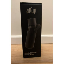 AIR UP Steel Pitch Stainless Steel Water Bottle Black (480 ml) + 3 Random Pods