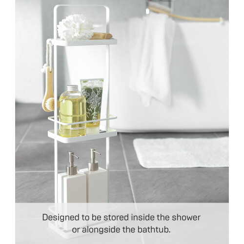 Yamazaki Bath Rack, Steel, White, One Size 1