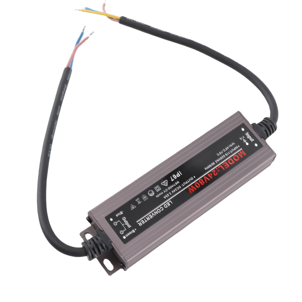Waterproof 80W Led Power Supply Ac110-250V Slim Switch Design 3191333714164