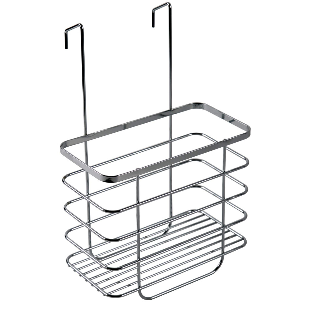 Croydex Large Shower Caddy Hanging Storage - Hook Over Door Screen With No Drilling Required, Space Saving Bathroom Storage Solution, Rust Free, ?13 X