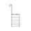 Croydex Croydex Large Shower Caddy Hanging Storage - Hook Over Door Screen with No Drilling Required, Space Saving Bathroom Storage Solution, Rust Free, ?13 x 4