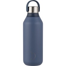 Chilly's B2B_B500S2WBLU Series 2 Vacuum Flask Stainless Steel in Whale Blue with a Volume of 500 ml