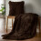 Catherine Lansfield Catherine Lansfield Cuddly Deep Pile 150x200cm Blanket Throw Chocolate 2