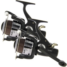 Baitrunner Carp Fishing Reels x2 MAX60 Freespool with FREE BOILIES