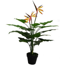 Leaf Design UK Artificial Bird of Paradise Plant (Strelitzia), 70cm Yellow
