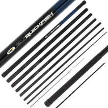 DNA Leisure NGT Quick Fish Pole 8m Take Apart Pole Fibreglass with Plastic Sleeve