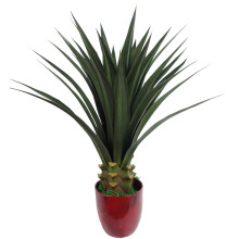 Leaf Design UK Artificial Tropical House Plant, Yukka Green, 90cm