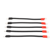 5 pezzi di cavi di batteria in rame da 4 AWG per carrello da golf, lunghezza 14,17 pollici