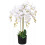 Leaf Leaf Design UK Realistic Artificial Orchid Flower Display in Pot, 85cm White 1