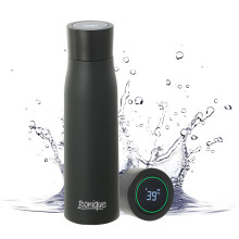 Iconique UV Filtered Water Bottle | Stainless Steel Self-Cleaning Water Purifier with LED Temperature Display Lid & Drink Reminder Function | Ideal