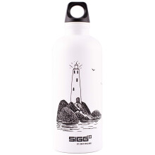Sigg X Moomin Lighthouse Kids Drinking Bottle (0.6 L), Non-Toxic Water Bottle with Leak-Proof Lid, Made in Switzerland Aluminium Flask for Water