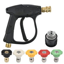 High Pressure Washer Gun 4350PSI with 5 Water Nozzle Tip, High Pressure Washer Gun for Karcher Cleaner Wash Cleaner Gun Cleaning Car Wash Water Gun