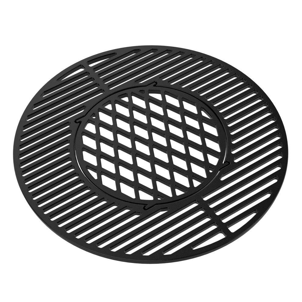 onlyfire Cast Iron Gourmet BBQ System Cooking Grate replacement for 57CM Weber Charcoal Grills
