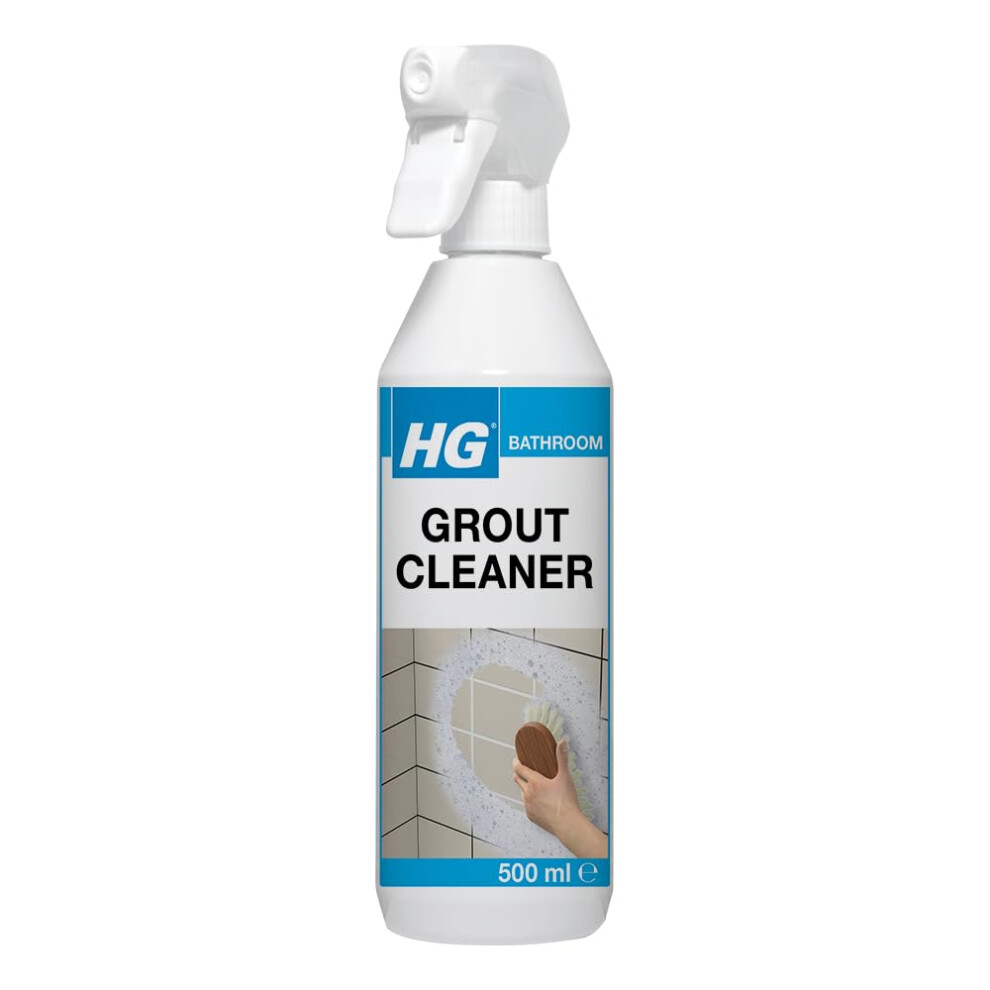 HG Grout Cleaner, Ready-To-Use Tile Grouting Cleaning Spray, Removes Stubborn Dirt, Marks & Stains Between Tiled Walls & Floors - 500ml Spray (591050