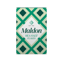 Maldon - Sea Salt Flakes, Unique Pyramid Shaped Salt Flakes, Perfect for a Wide Range of Dishes, Hand-Harvested for Four Generations, 250g Box