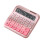 Calculadora de escritorio LCD de 12 dígitos 135x135 mm gradiente rosa 11