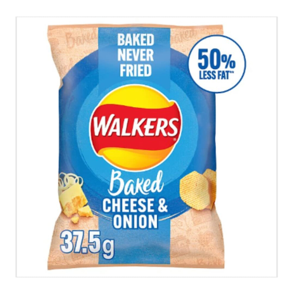 Walkers Baked Cheese & Onion Snacks - 32 X 37.5 G