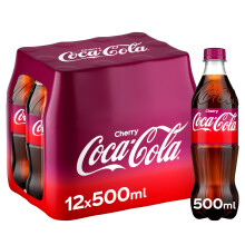 Coca Cola Classic PET Cherry 500 ml (Pack of 12)