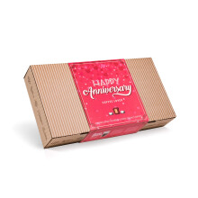 Happy Anniversary for Coffee Lovers - Gift Set with 10 Unique Coffee Bags with Premium & Organic Ground Coffee from Around The World | Hamper Style L