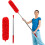 Fogray Extendable Feather Duster, Bendable Microfiber Dusters with Extra Long Telescopic Extension Pole and Soft Silicone Cap, Washable for Cleaning 1