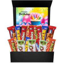 Happy Birthday Chocolate gift,Chocolate selection Box For Him and Her, Birthday Treats For Children 18 Full Sized Bars