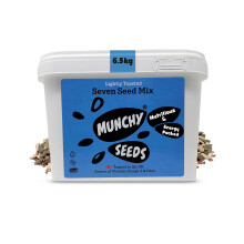 Munchy Seeds Lightly Toasted 7 Seed Mix, Pumpkin Seeds, Sunflower Seeds, Hemp, Chia, Rapeseed, Flaxseeds, Seeds for Baking, Breakfast Cereals & Grano