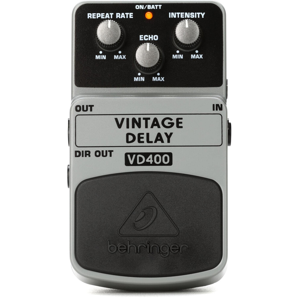 Behringer VINTAGE DELAY VD400 Vintage Analog Delay Effects Pedal, Grey