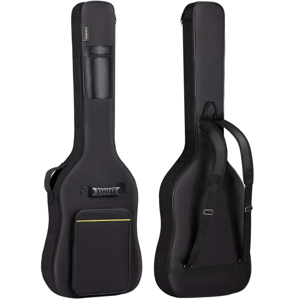 CAHAYA Bass Guitar Bag Gig Bag Size 39 Inch Electronic Guitar Case 8mm Padding Padded Soft Guitar Case Black, CY0222