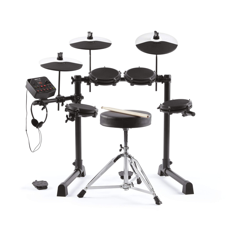 Alesis Drums Debut Kit ? Kids Electric Drum Kit with 4 Quiet Mesh Electronic Drum Pads, 120 Sounds, Drum Sticks, Drum Stool, Headphones, and Lessons