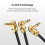 Donner Professional Guitar Effect Pedal Cable 12 inch 6-Pack 3