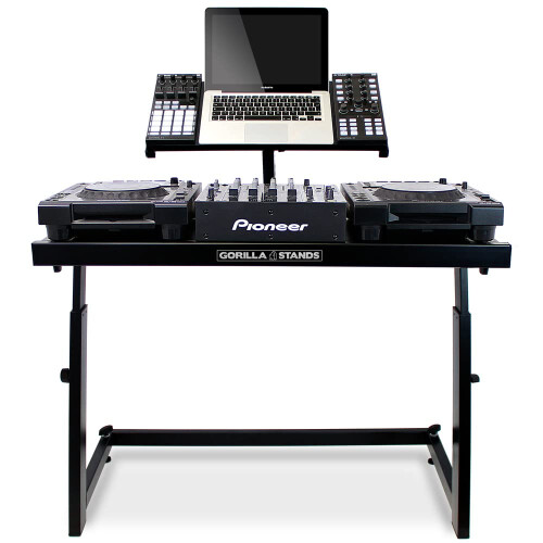 Gorilla Stands DS-1 DJ Deck Stand CDJ Controller Mixer Laptop Workstation 2