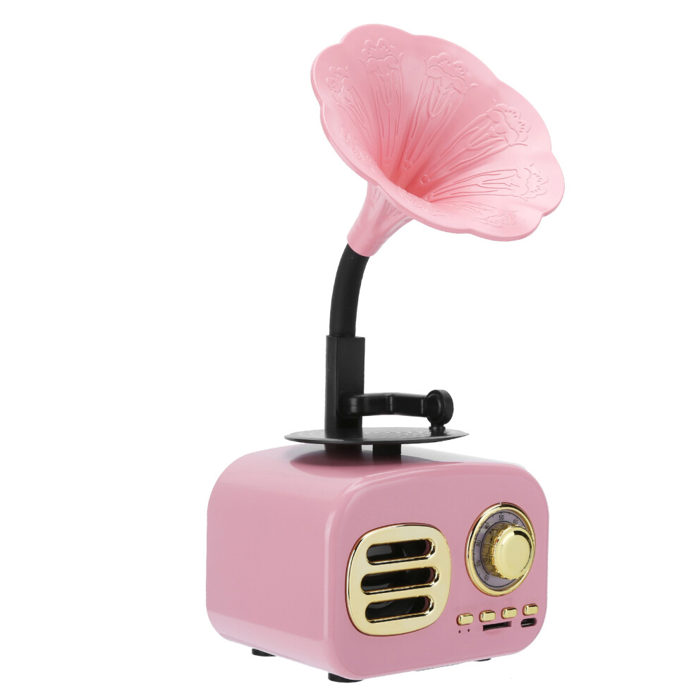Vintage Portable Bluetooth Speaker 2In 5W 1200Mah Pink 8761333720622