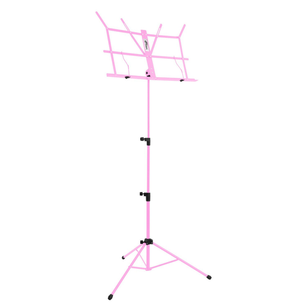 Tiger MUS49-PK Portable Easy-Folding Sheet Music Stand ? Pink