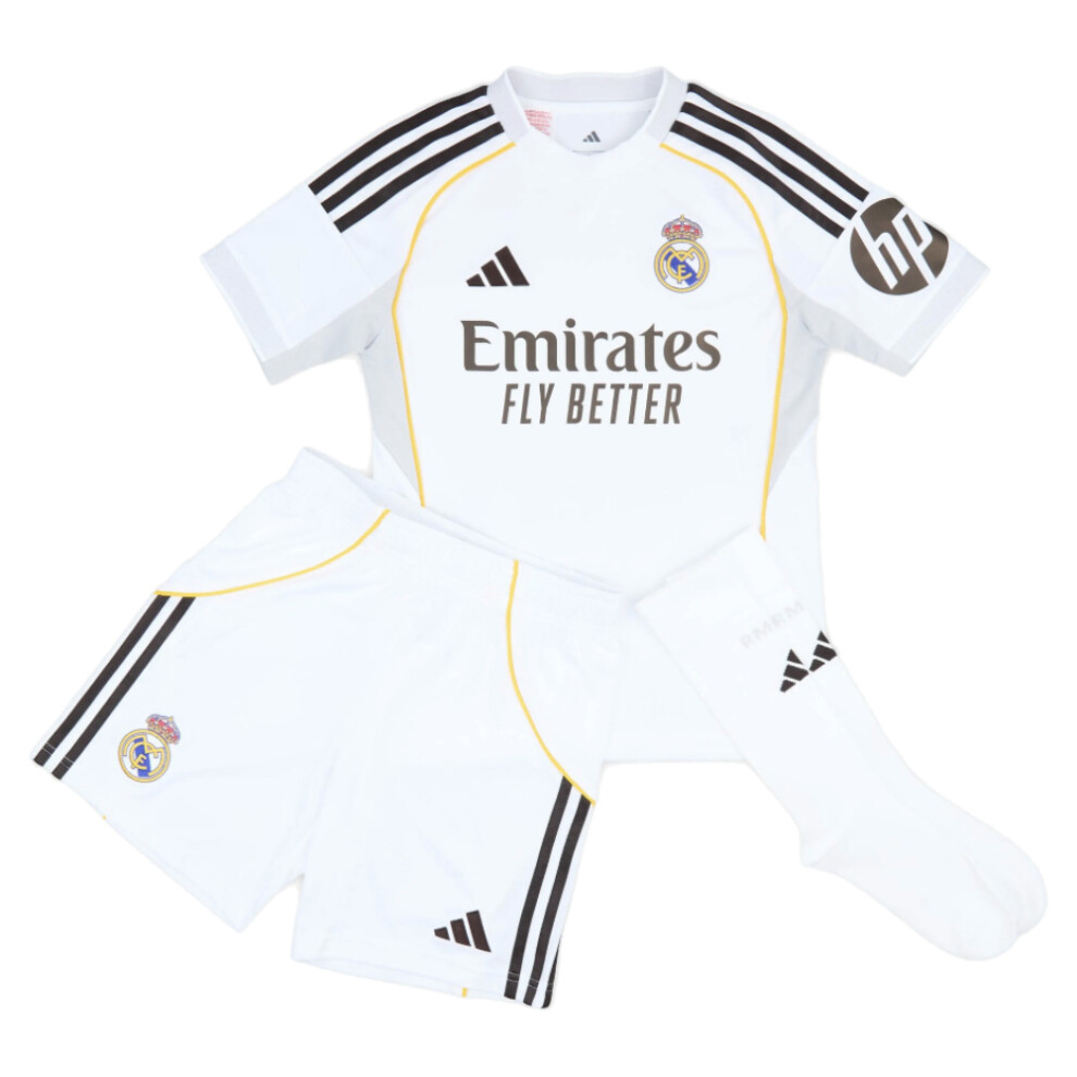 Adidas (Sb) 2025-2026 Real Madrid Home Youth Kit White