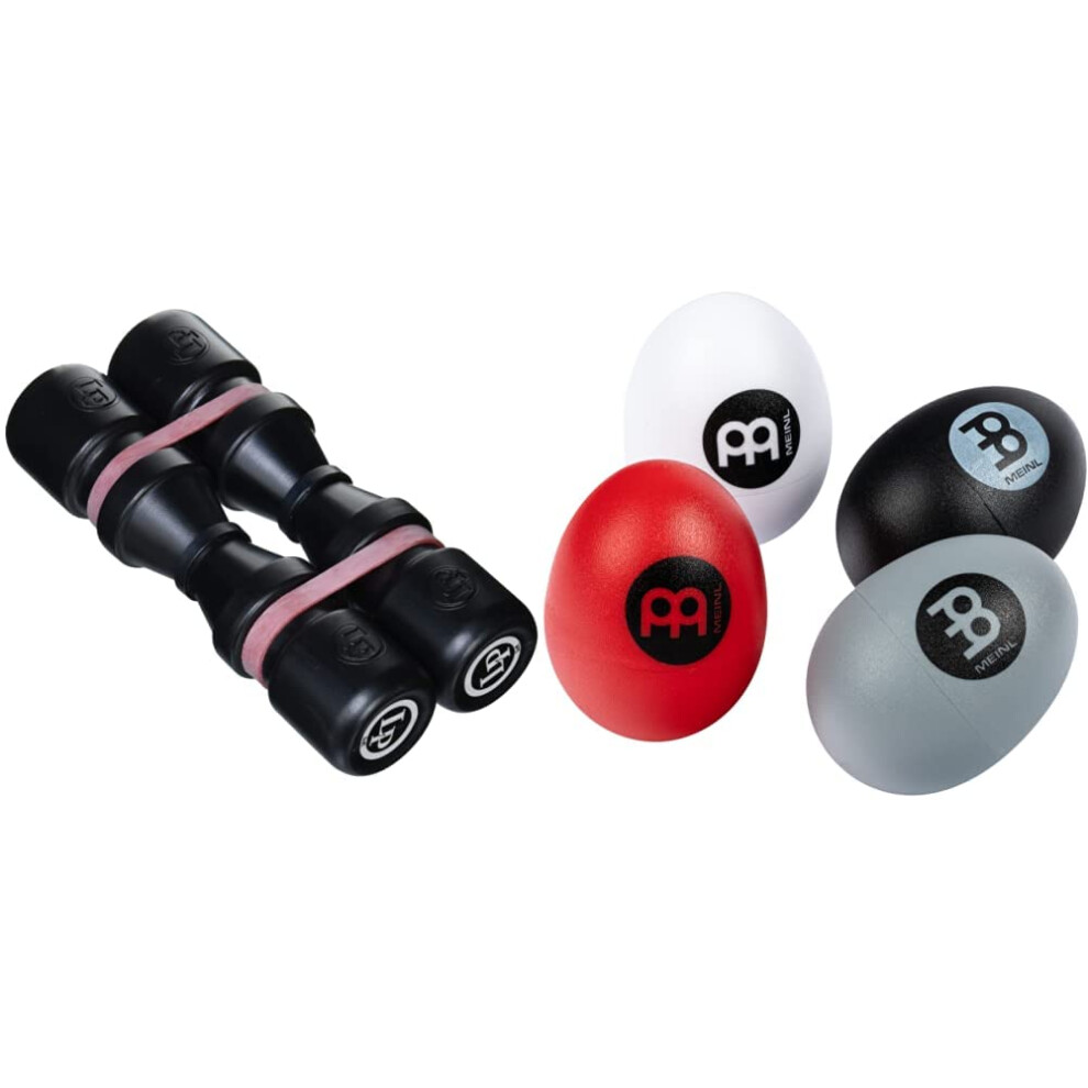 LP Latin Percussion LP862500 Soft Shake LP441 & Meinl ESSET Egg-Shaker Assortment Four Sounds, 4 Pieces