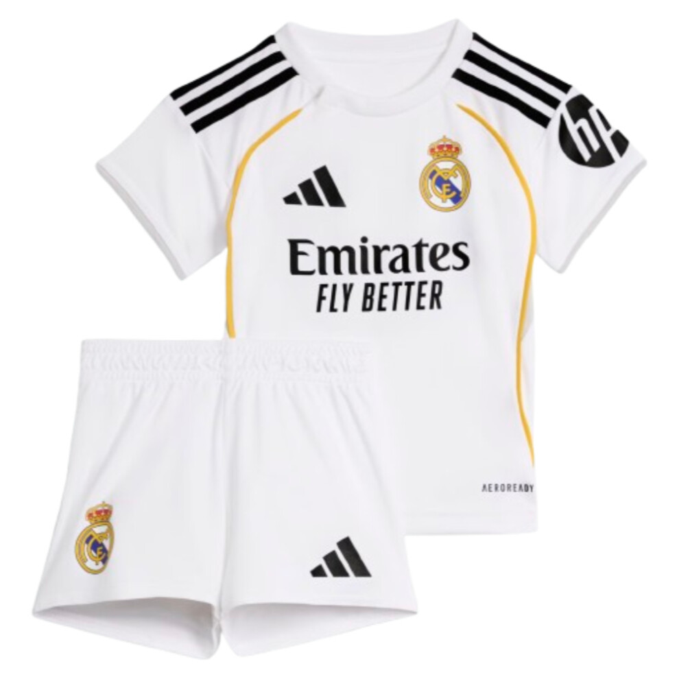 Adidas (6-9 Months) 2025-2026 Real Madrid Home Baby Kit