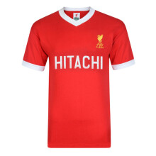 (M) Score Draw Liverpool FC 1978 Hitachi Retro Football Shirt