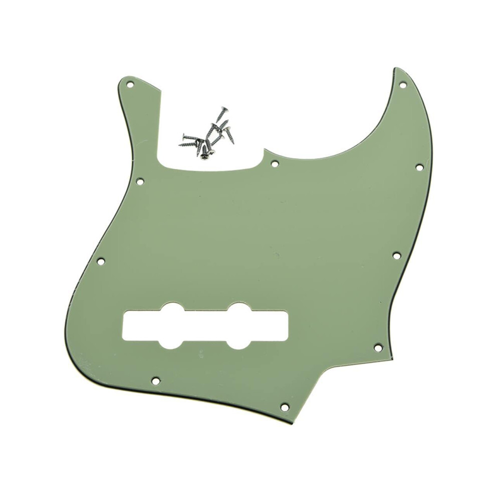 Dopro Jazz Bass J Bass Pickguard for USA/Mexican 4 String FD Jazz Bass Mint Green 3 Ply