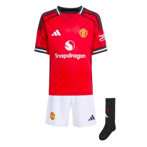 Adidas (5-6 Years) 2025-2026 Man Utd Home Mini Kit