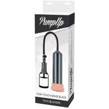 Penis Pump Up Push Touch Sense, Schwarz