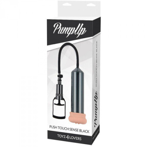 Penis Pump Up Push Touch Sense, Schwarz