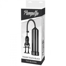 Penis Pump Up Finger Touch, Schwarz