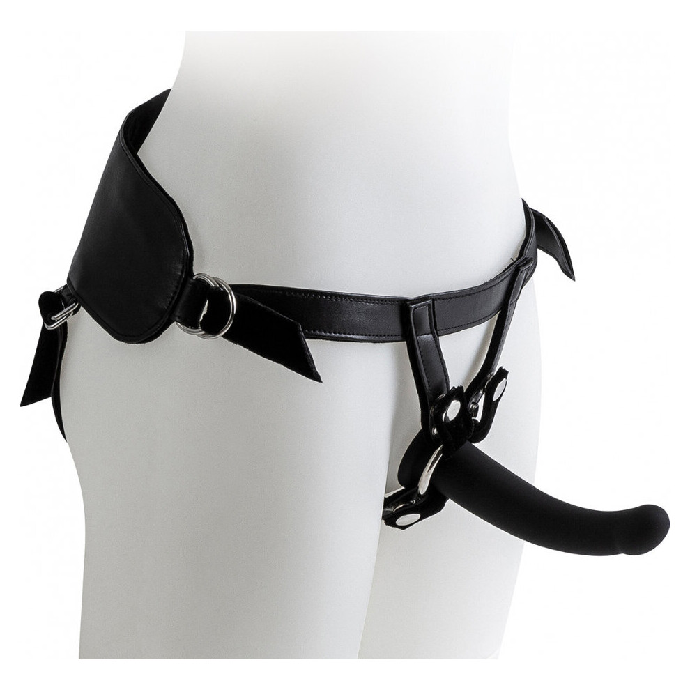 Imbracatura Virgite Strap-On Con Dildo M Nero, Nero