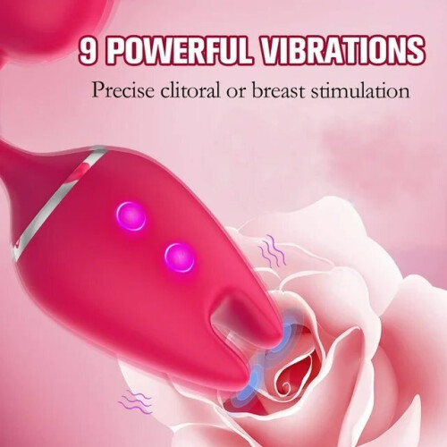 Female vibrator - massager Rose Series 3 in one 1