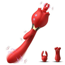 Vibrator für Frauen - Massagegerät 3in1 Rose Series